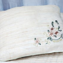 천연 마 삼베 방석커버 시원한 방석커버 여름용 방석 50*50 cm, 50*50 방석커버 : 4-4 고전꽃