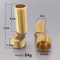 볼베어링 각관 각파이프 조인트 파이프 알루미늄 샤워 꼭지 액세서리 더 긴 곡선 피트 구부러진 편심 나사, 02 7M