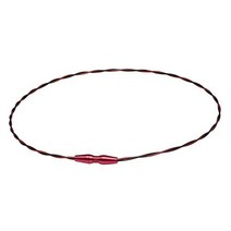 phiten 파이텐(phiten) 목걸이 RAKUWA 넥 와이어 EXTREME 토네이도 레드/블랙 40 cm, 1개