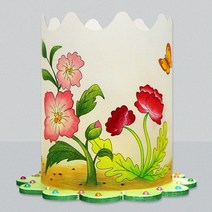 [필아트샵] 초충도 양귀비 조명등(전등갓), 전통탈