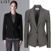 리스트 [리스트] 제시 원버튼 베이직 슬림 자켓