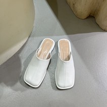 Z3JC 일본식 쿠셔닝 라운드 토 슈즈 아웃솔 단화 미끄럼 방지 슬리퍼 반슬리퍼