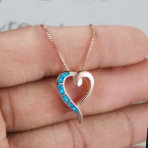 WEINIwish 아마존 국제역 패션 유럽과 미주 ins풍 오스트레일리아 심플한 하트형 펜던트 목걸이