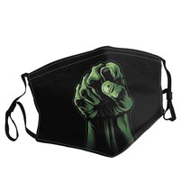 Superhero Hulk Fist 성인용 인쇄 마스크 일본 만화 영화 방진 빨 조절 가능