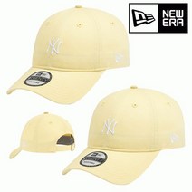 뉴에라 920 MLB 미니 로고 뉴욕 양키스 언스트럭쳐 볼캡 베이비 옐로우 1308639 N 13086395