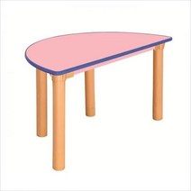 안전 분홍 열린 반원 유치원 초등학교 학원 공부방 저학년 1 2 3학년용 책상 H580돌봄교실책상 돌봄책상 모듬책상 남아책상 여아책상, 본상품