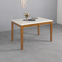 라로퍼니처 헤이즐 1200 천연 대리석 4인용 식탁 세트 원목 테이블, 테이블_단품