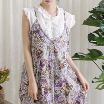 페이즐 셔링 끈 원피스