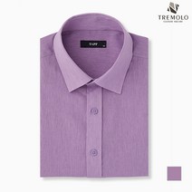 인디안 TREMOLO 남성 솔리드 슬럽 반소매 남방_TRBNSWY3211