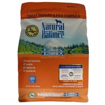 내추럴발란스 어덜트 LID 연어&고구마 강아지 건식사료, 고구마, 1.36kg, 1개