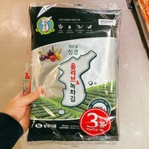 성경 올리브 녹차 전장김 25g x 3봉, 3개