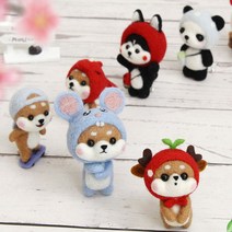 양모 니들펠트 세트 만들기 DIY 양모펠트, 43.도그&레빗