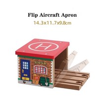 모형헬리콥터 다이캐스트 나무 기차 트랙 확장 주변 액세서리 동굴 터널 시리즈 장면 토마스 적합 어린이를, 16 Flip helipad apron