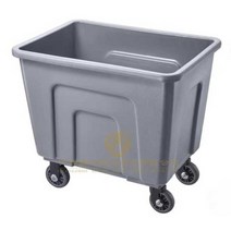 세탁카트 이동식 빨래 청소 수거함 업소용 린넨 햄퍼, C-40S 검정색 플라스틱 카트