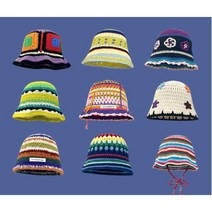 니트버킷햇 벙거지모자 핸드메이드 여성 꽈배기 가을