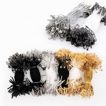 KP 옷핀실고리핀(골드핀+화이트끈) 약100개 택고리 택끈 상표끈