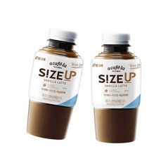 빙그레 아카페라 사이즈업 카페라떼 350ml, 사이즈업 바닐라라떼 350ml 20개