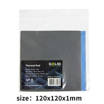 GELID 80X40 120X120 0.5 1.0 1.5 2.0 3.0mm PC CPU GPU 방열판 냉각 북 및 사우스 브리지 비디오 카드 열, 협동사, 120x120x1.0mm