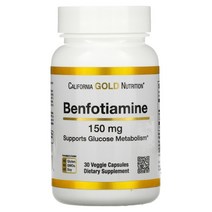 캘리포니아골드뉴트리션 벤포티아민 150mg 30정, 150 mg, 30 개