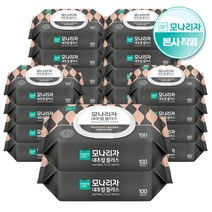 기타 모나리자 대용량 내추럴 플러스 물티슈 캡형 100매 x 20팩, 상세페이지참조