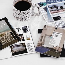 인스타 감성 풍경 레터링 소품 다꾸 칼선 스티커북 4종, 3.블랙아웃 (ST-1563)