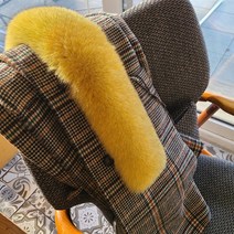 사가폭스 머플러 쁘띠 자석목도리 옐로우