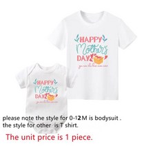 모녀커플룩 아기랑 엄마아기 아이와 엄마랑딸 커플룩 어머니의 날 최고의 엄마 티셔츠 딸 아들 옷 행복한