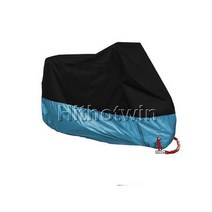 블랙 실버/레드/그린 오토바이 커버 방수 야외 UV/먼지 보호대 비 방진 스쿠터용, XL for 2001mm-2100mm_Light blu
