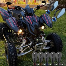 오토바이 바 엔드 리어 뷰 미러 22mm 7/8 핸들 BMW Ducati Aprilia Victory Triumph, 02 은
