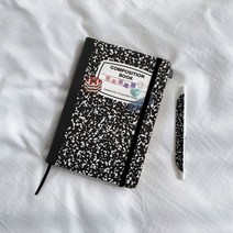 컴포지션스튜디오 컴포지션 노트 A5 만년필 노트, 블랙 A5 컴포지션 모눈 노트