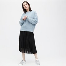 유니클로 쉬폰 주름 스커트 숏 치마 458624