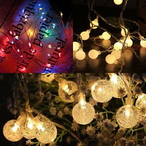 LED 감성 캠핑 전구 줄조명 스트링 파티 라이트 알전구 오징어등 와이어 앵두 야외 조명 무드등, 벡셀 건전지AA 4개입