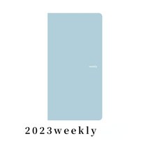 2023 주 플래너 내 365 주간 계획 스케줄러 책 240p 순수 컬러 포켓 스케줄러 노트 크리 에이 티브 스쿨 오피스 문구, 우레탄 커버
