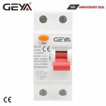 서킷브레이커 geya gyl8 ac 유형 전자기 1p + n rcd elcb rccb din 레일 회로 차단기 25a 40a 63a ce cb 인증서 포함, 2p 63a, 300ma