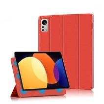 샤오미-mi 패드 5 프로 12 4 인치 용 케이스 초박형 마그네틱 스마트 커버 MiPad Pro 12.4 quot용 자동 웨이크 업 포함, [07] 주황색, 01 MiPad 5 Pro 12.4