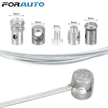 스즈키 가와사키 혼다 용 FORAUTO 범용 스틸 와이어 오토바이 비상 스로틀 케이블 수리 키트, 한개옵션0