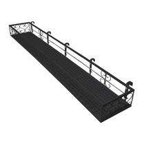 MK 베란다 화분걸이대 고층 창틀용 (직각 150 X 25cm) 창틀고리 5P, 창틀고리2cm, 블랙