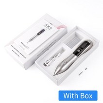 레이저마킹기 자동날인 LCD 플라즈마 문신 두더지 기계 충전식 얼굴 관리 피부 태그 주근깨 사마귀 다크 스팟 리무버, [05] Box-Silver