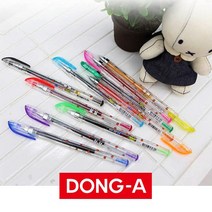 동아 미피 향기 중성펜 0.38mm 0.5mm 낱색, 0.5mm 38 블루