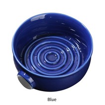 수염뽑기 얼굴 실면도 실제모 솜털 제거 세라믹 면도 거품 그릇 실 바닥 넓은 입 남자 습식 크림 머그잔, 01 Blue