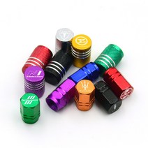 [가오] 전차종 로고 엠블럼 휠 타이어 밸브캡 커버 몰딩 장식 플레이트 튜닝 용품, B육각-블랙