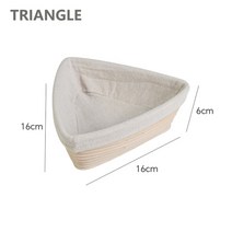도우컨디셔너 Walfos 빵 교정 바게트 반죽 발효 천연 등나무 위커 통기성 천 커버, 13.Triangle S