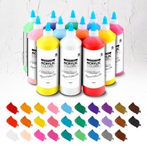 가민 전문가용 아크릴물감 대용량 물감 퍼포먼스미술 미술용품 500ml 29색, 11. 코랄 핑크