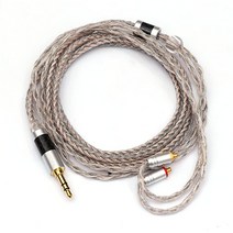 Linsoul Tripowin NUCOOL 21 Core OFC28 SilverPlated Copper Mixed Braided Cable with 3.5mm Plug 0.78mm, MMCX-3.5mm, Jelly