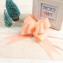웨딩카장식 자동차 100pc 대형 5030mm 아름다운 실버샴페인 활 리본 선물 포장, 4.5cm, 3
