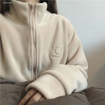 후리스 양털후리스 남자 여성 집업 캐주얼 양털 두꺼운 후드 여성 자켓 가을 겨울 한국