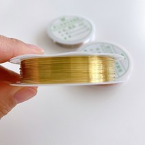 0.2/0.3/0.4/0.5mm 골드 1롤 공예용 와이어, 1개