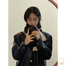 양가죽자켓 점퍼 루즈핏 고급스러운 아우터 봄 재킷