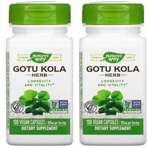 1+1 네이쳐스 웨이 고투콜라 Gotu Kola 100캡술, 1개, 기본