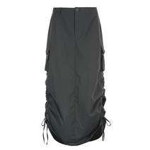 23ss 카고스커트 카고롱스커트 락모어 벨라 벨라 툴링 스타일 올드 플리츠 하이웨이스트